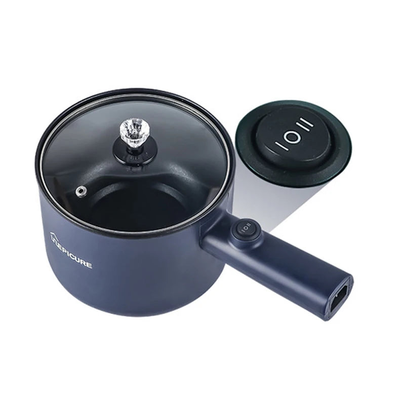 Multi-Function Mini Electric Cooker - Double Layer Non-Stick Hot Pot for Household Use