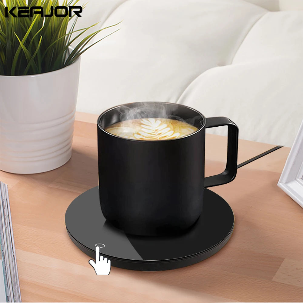 USB Electric Coffee Cup Heater and Thermostatic Warmer Pad for Home and Office Use