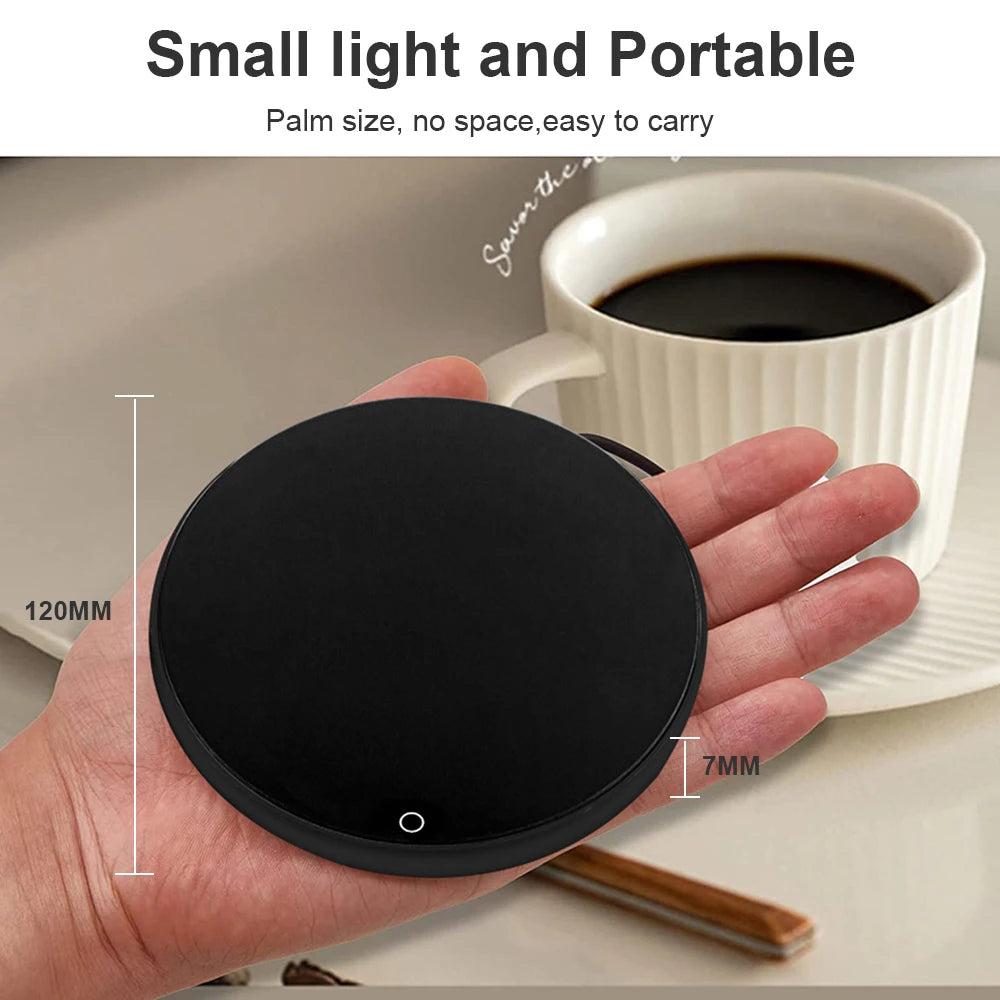 USB Electric Coffee Cup Heater and Thermostatic Warmer Pad for Home and Office Use