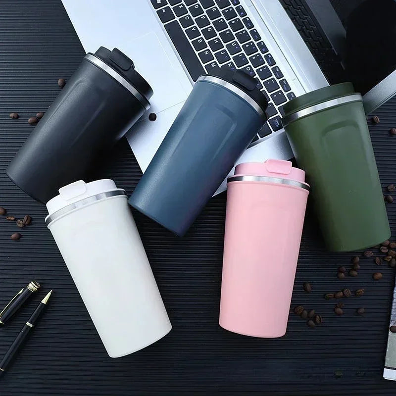 380/510ML Stainless Steel Travel Coffee Mug | Leak-Proof Insulated Thermal Flask